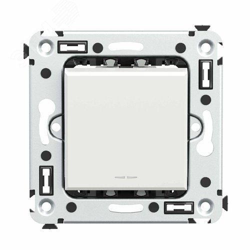 Avanti Инвертор одноклавишный в стену Белое       облако (Переключатель сх.7) - фото 1