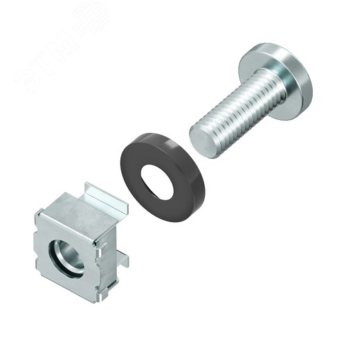 Изображение товара Винт, шайба, гайка - комплект крепления 20 шт (упак)