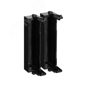 Комплект модульных заглушек, Avanti, черный квадрат, 0,5 модуля 2 штуки - фото 4