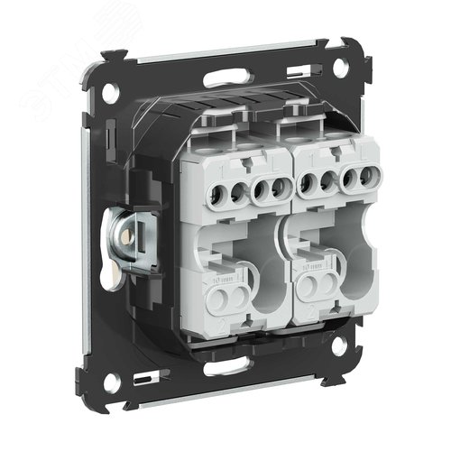 Avanti Выключатель двухклавишный в стену, ''Ванильная дымка'' - фото 4