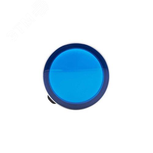 Сигнальная лампа со встроенным диодом 9-24В, синяя, алюминиевое кольцо, зажим Plug-In - фото 3