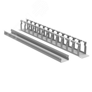 Органайзер кабельный с крышкой 1U, глубина 60 мм, для 19'' IT-корпусов ДКС серии STI/CQE, RAL7035 - фото 2