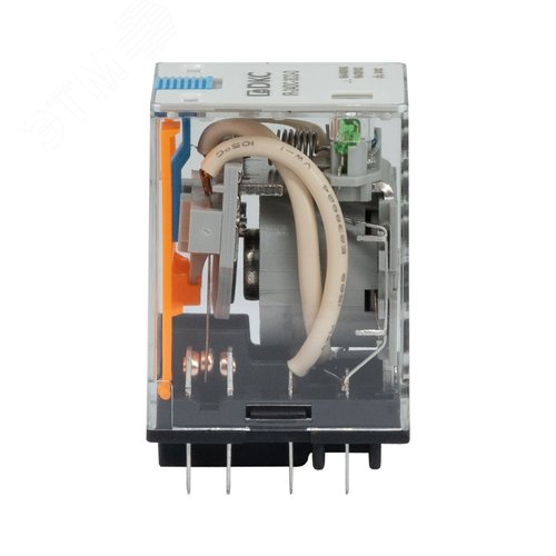 Реле миниатюрное силовое, 3CO, коммутируемый ток 16 А, AgSnO, напряжение 24V DC, опция – тест-кнопка+светодиод+защитный диод - фото 5