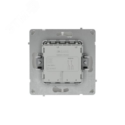 Переключатель двухклавишный, KANT, белый песок - фото 3