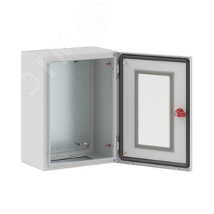 Щит с монтажной панелью ЩМП 400x300x200мм серия ST с прозрачной дверью - фото 2