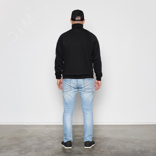 Олимпийка, черный цвет, размер XL - фото 3