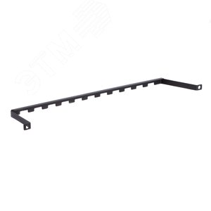 Организатор горизонтальный кабельный компактный на 19' профили. высота 0U - фото 4