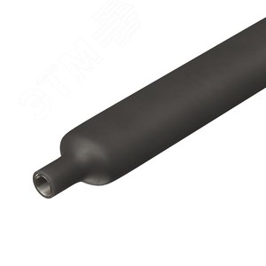 Самозатухающая термоусаживаемая трубка c клеевым составом в рулоне 16/4 мм черный 4:1