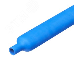 Самозатухающая термоусаживаемая трубка в рулоне 12/4 мм синий 3:1