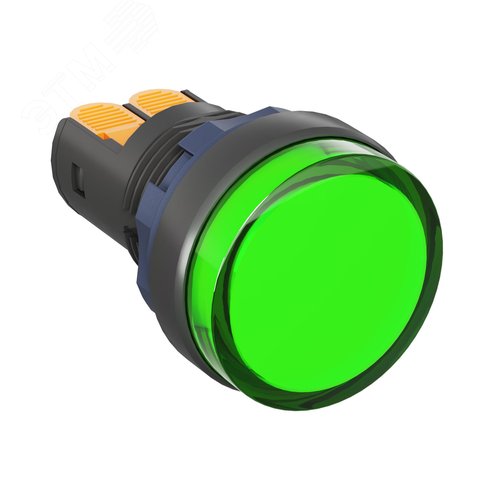 Сигнальная лампа со встроенным диодом 220В, зеленая, зажим Plug-In - фото 1