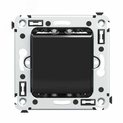 Avanti Инвертор одноклавишный в стену Черный      квадрат (Переключатель сх.7) - фото 1