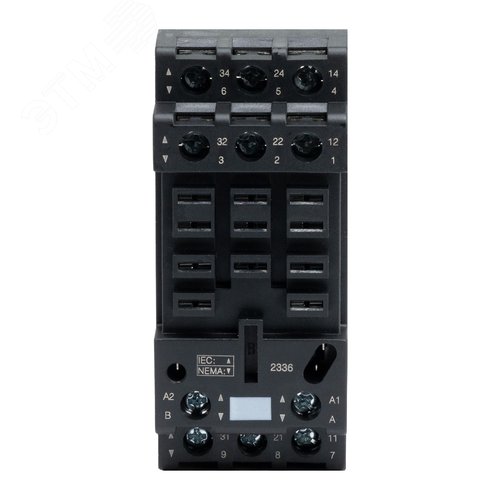 Колодка с винтовыми клеммами для силового реле на 3 группы IR-24DC/230AC-3CO - фото 4