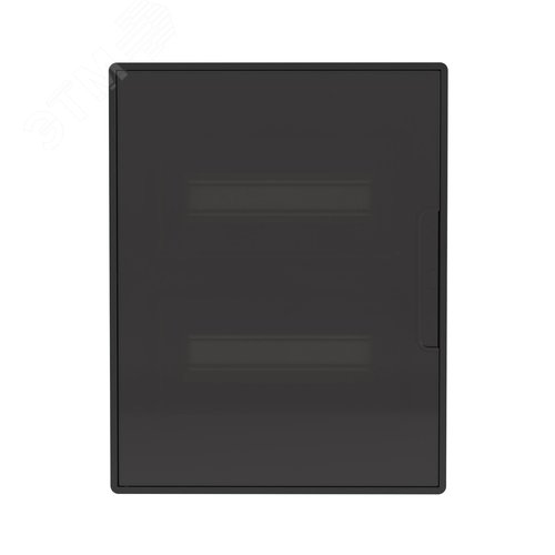 Щиток 24 мод встраиваемый Фрейм (FRAME), черный, с тонированной дверцей, с 4 шинами PEN (2шт на 8 отв. и 2шт на 6 отв.) - фото 2