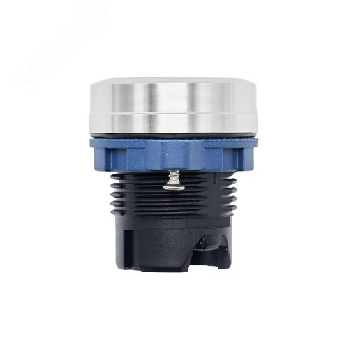 Головка кнопки плоская без фиксации, черная, алюминий - фото 3