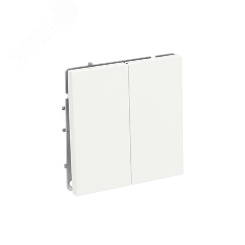 Выключатель двухклавишный, KANT, белая магнолия - фото 2