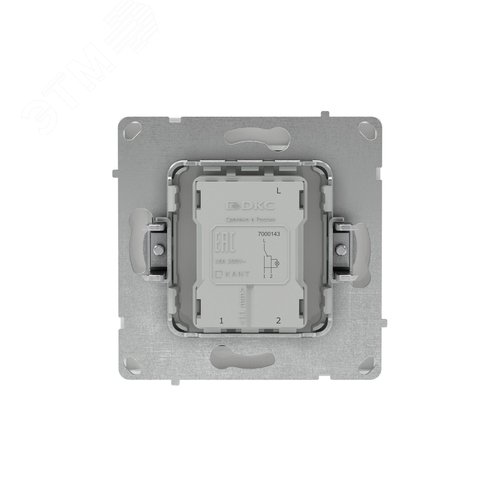 Переключатель одноклавишный с подсветкой, KANT, белая магнолия - фото 4