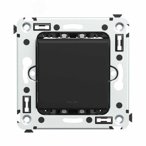 Изображение товара Avanti Выключатель одноклавишный в стену Черный матовый (шт)