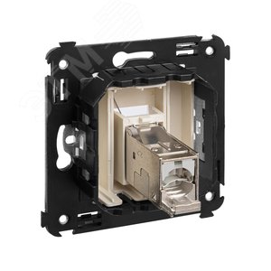 Avanti Компьютерная розетка RJ-45 в стену, кат.5e одинарная экранированная, Ванильная дымка - фото 4