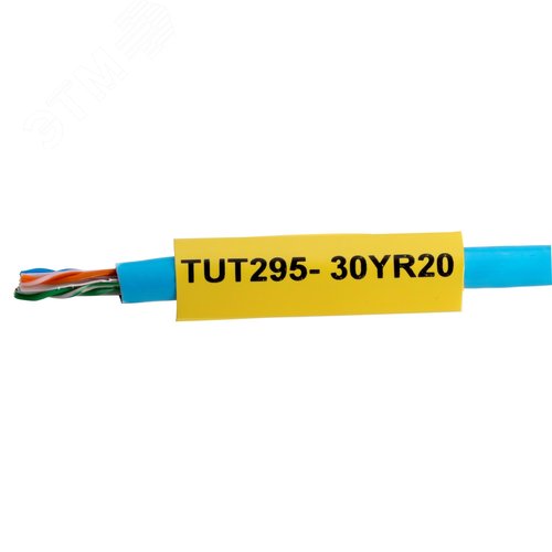 Термоусаживаемая трубка для термотрансферной печати 9,5/4,7 мм белый 2:1, 20 м - фото 2