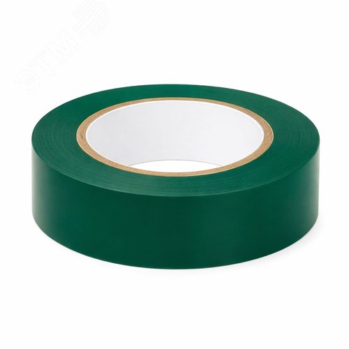 Лента изоляционная ПВХ 19x0,15 20м в рулоне Зеленая - фото 1
