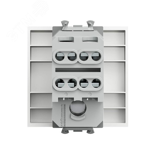 Инвертор одноклавишный модульный, Avanti, белое облако, 2 модуля - фото 3
