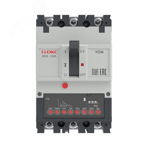 Выключатель автоматический YON pro MNX250L 3P 40 A70 kA при AC415V расцепитель ETS - фото 2