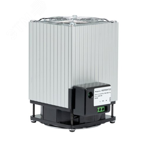 Обогреватель с клеммной колодкой и вентилятором P=250W 230V - фото 1