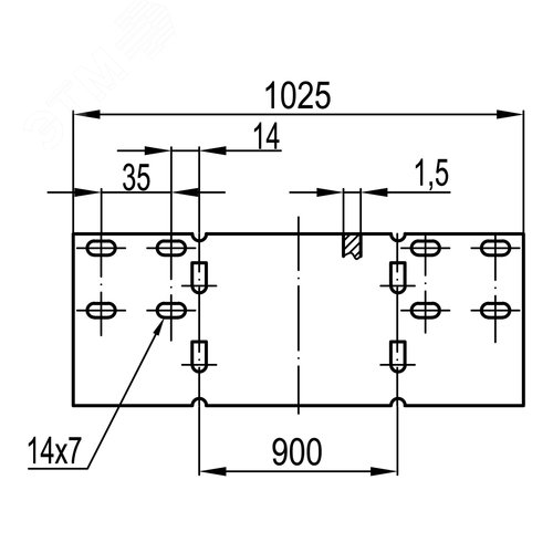 Редукция-заглушка 80x900мм цинк-ламельная - фото 2