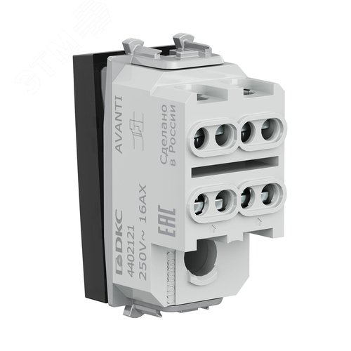 Avanti Инвертор модульный Черный квадрат 1 модуль (Переключатель сх.7) - фото 4