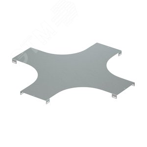 Крышка на Ответвитель Х-образный, осн.400, R=300мм, горячеоцинкованная в комплекте с крепежными элементами и соединительными пластинами, необходимыми для монтажа - фото 1