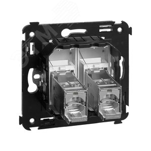 Avanti Компьютерная розетка RJ-45 в стену кат.5e двойная экранированная Закаленная сталь - фото 4