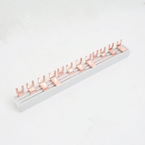 Изображение товара Шина соединительная BBS-MD63 типа FORK, 4 полюса, 14 присоединений, для модульной аппаратуры (шт)