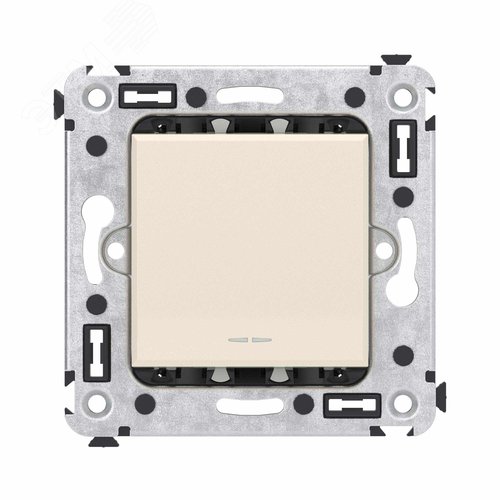 Avanti Кнопка одноклавишная в стену  Ванильная     дымка - фото 1