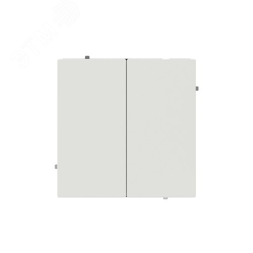 Кнопка двухклавишная, KANT, белый песок - фото 1