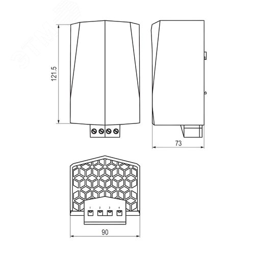 Обогреватель в пластиковом кожухе 50 Вт, 110…240 В AC/DC - фото 4