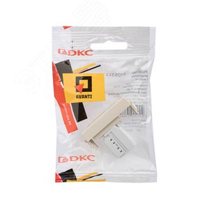 Телефонная розетка RJ-12 модульная, Avanti, ванильная дымка, 1 модуль - фото 5