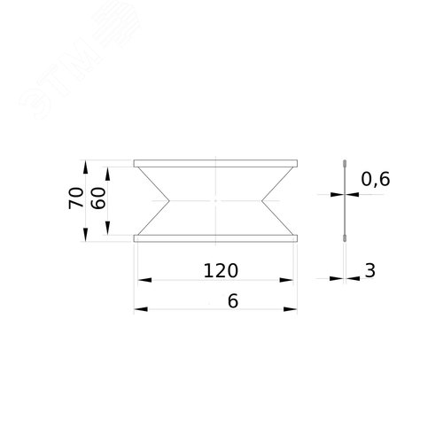 Разделительная пластина 120 мм - фото 2