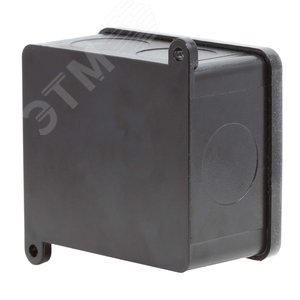 Коробка индустриальная 87х75х45 мм, IP68 с        гладкими стенками, черная - фото 3