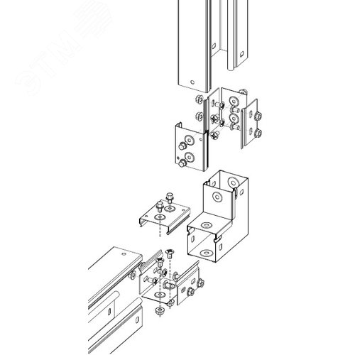 Угол 50х50 мм вертикальный вверх глухой - фото 2