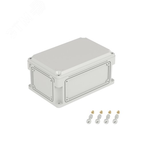 Корпус IP66/IP67, 300х200х146 мм, без МП, с фланцами, непрозрачная крышка H= 21 мм - фото 1
