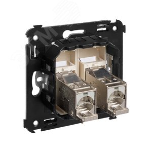 Avanti Розетка RJ-45 в стену, кат.6 двойная экранированная, ''Ванильная дымка'' - фото 4