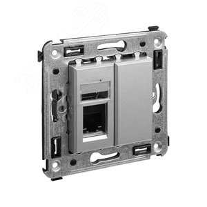 Avanti Телефонная розетка RJ-12 в стену  Закаленная сталь - фото 2