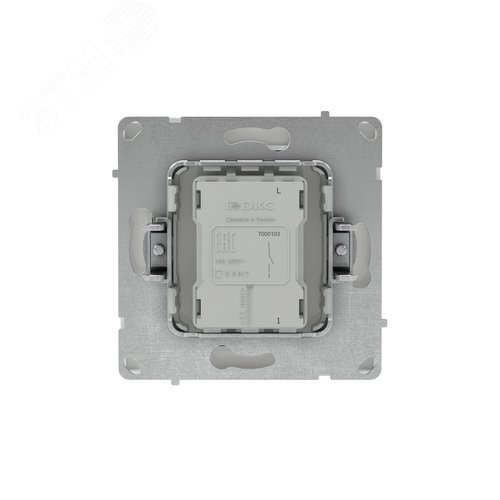 Выключатель одноклавишный, KANT, белая магнолия - фото 3