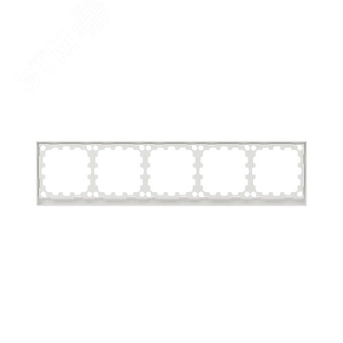 Рамка на 5 постов, KANT, белый песок - фото 5
