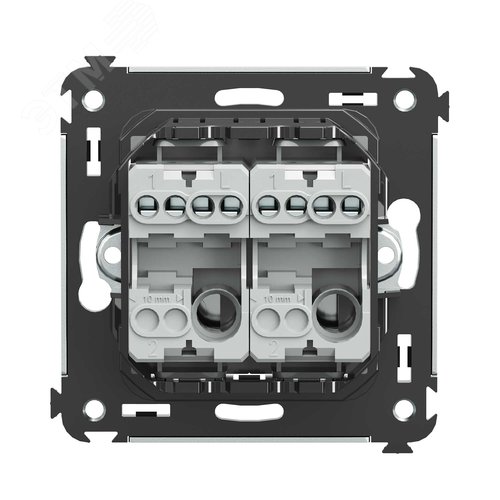 Avanti Кнопка двухклавишная в стену,Закаленная с  аль - фото 3