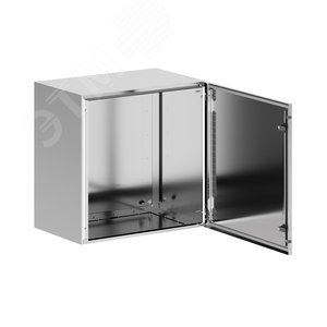 Корпус навесной STH с М/П, нержавеющая сталь AISI316, ВхШхГ 600x600x400 мм, с фланцем - фото 2