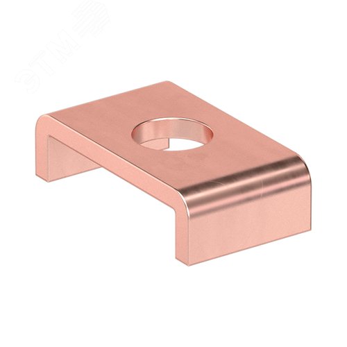 Скоба медная 25 мм, 2 шины на фазу - фото 1