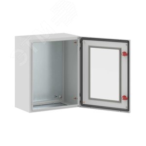 Щит с монтажной панелью ЩМП 500x400x250мм  серия ST c прозрачной дверью - фото 2