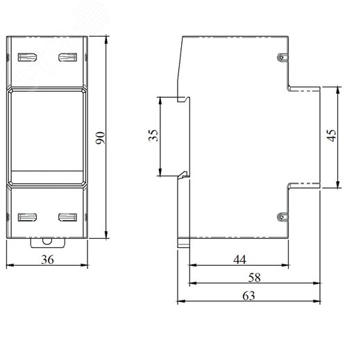 Многофункциональное измерительное устройство МРМ, RS-485, LCD дисплей,однофазный на DIN-рейку - фото 2