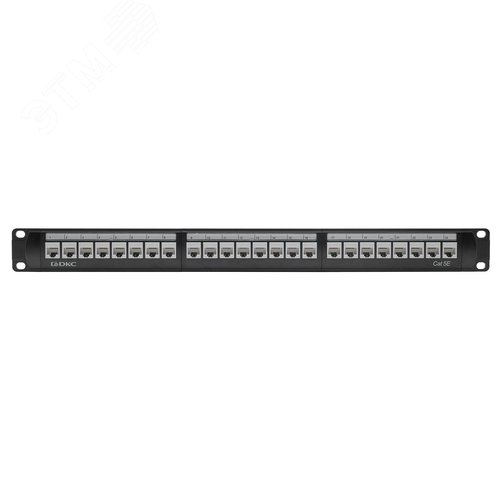 Патч-панель 19'',1U,CAT5E, 24 модуля RJ45, неэкранир ованная - фото 3
